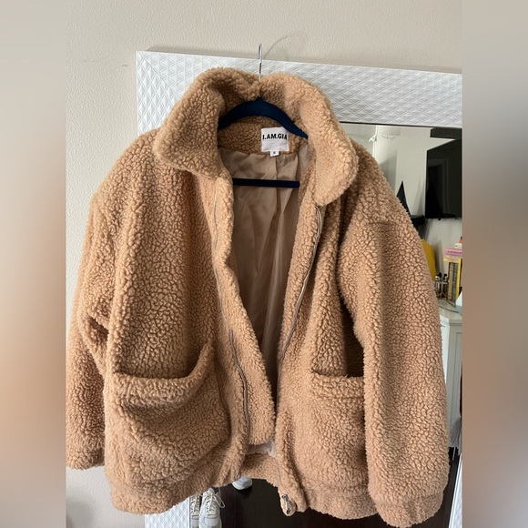 I.AM.GIA teddy coat - camel - Picture 2 of 4